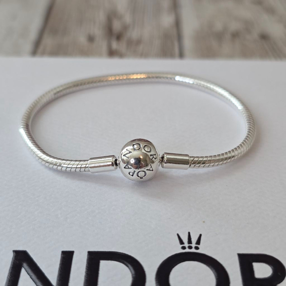 Pandora Silver Snake Chain Bracelet Size 6.75 - Picture 4 of 5